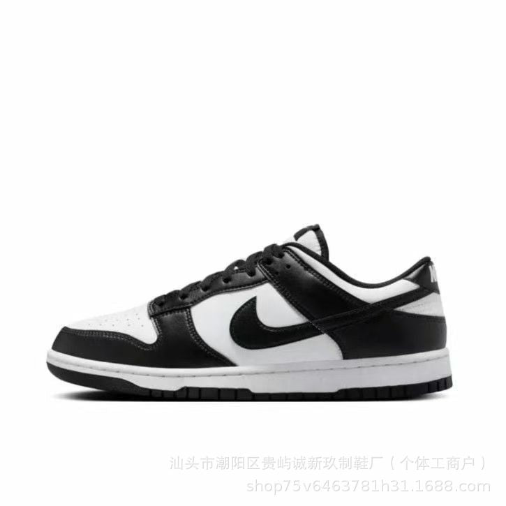 DunkAJ Black and White Panda Pure Original Putian Shoes New Low-Top Casual Board Shoes Unisex Couple Versatile Sports Running Shoes